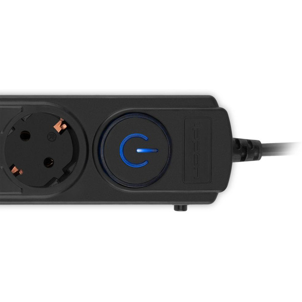 Сетевой фильтр Ippon BK-6-EU-1.8-10-B 1.8м (6 розеток) черный