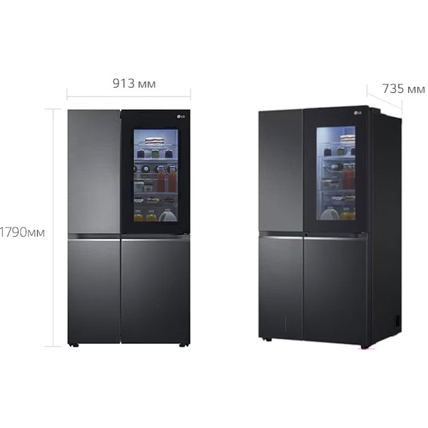 Холодильник-морозильник LG GC-Q257CBFV