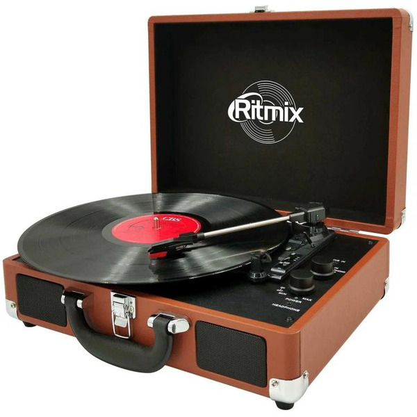 Виниловый проигрыватель Ritmix LP-160B (коричневый)