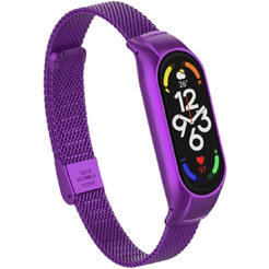 Ремешок Bingo Stainless Grid для XIAOMI Mi Band 7 (фиолетовый)