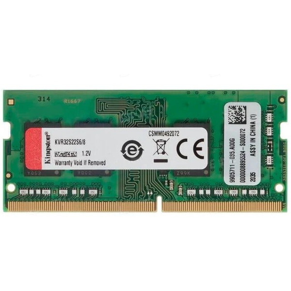 Оперативная память Kingston 8GB DDR4 SODIMM PC4-25600 KVR32S22S6/8