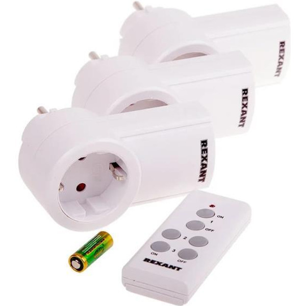 Радиоуправляемая розетка c пультом Rexant RX-003 10-6030