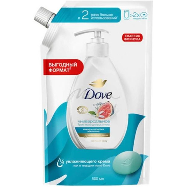 Жидкое крем-мыло DOVE ИНЖИР И ЛЕПЕСТКИ АПЕЛЬСИНА 500МЛ