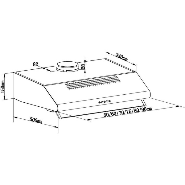 Вытяжка MAUNFELD MP-1 60 (черный)