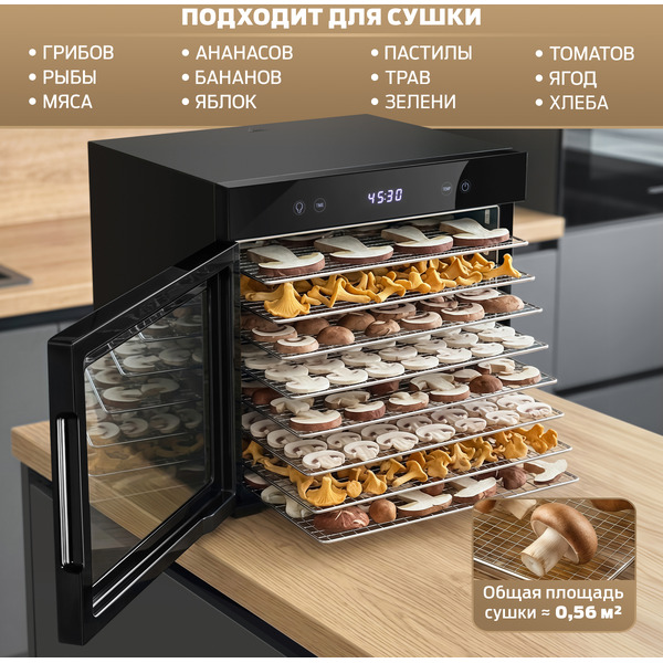 Сушилка для овощей и фруктов Holt HT-FD-003