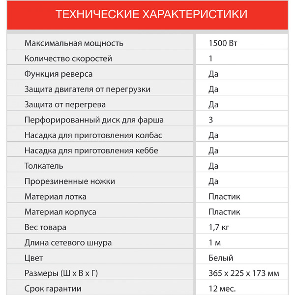 Мясорубка StarWind SMG3120