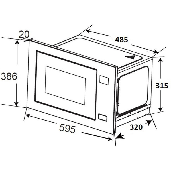 Микроволновая печь ZORG MIA211 M (белый)