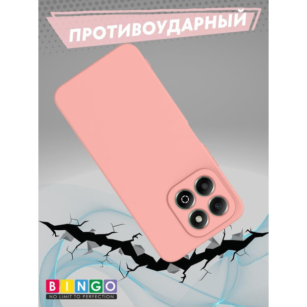 Бампер Bingo Liquid TPU для HONOR X7c Розовый