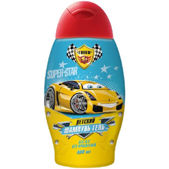 Шампунь-гель детский Гонки 2в1, 400 мл