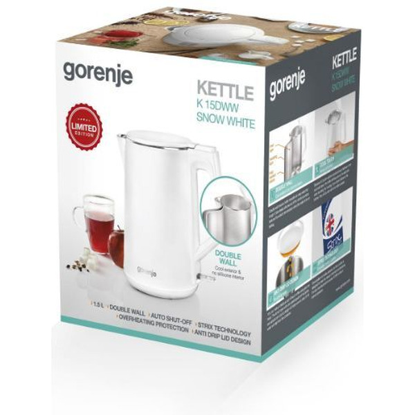 Электрический чайник Gorenje K15DWW