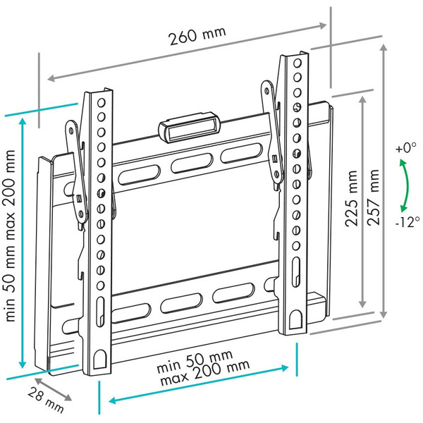 Кронштейн VLK Trento-36 (Черный)