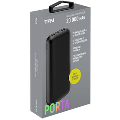 Портативное зарядное устройство TFN Porta 20 TFN-PB-248-BK (черный)