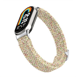 Ремешок Bingo Braided для Xiaomi Mi Band 8 (песочный в крапинку)