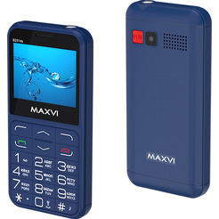 Мобильный телефон Maxvi B231ds +ЗУ WC-114 (синий)