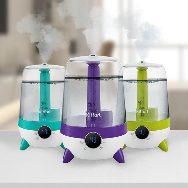 Увлажнитель воздуха Kitfort KT-2829-1 (белый/фиолетовый)