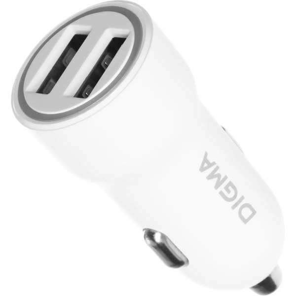 Автомобильное зарядное устройство Digma DGC1С (белый)