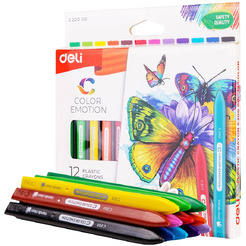 Мелки восковые Color emotion DELI C20000
