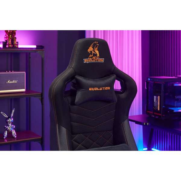 Игровое кресло EVOLUTION CONQUEROR FABRIC Black