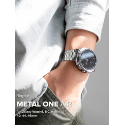 Ремешок RINGKE Metal One Air для Galaxy Watch 8, 8 Classic 40 / 44 / 46 mm SILVER