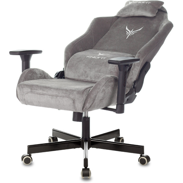 Кресло игровое Knight N1 Fabric Light-19 (1626370) серый