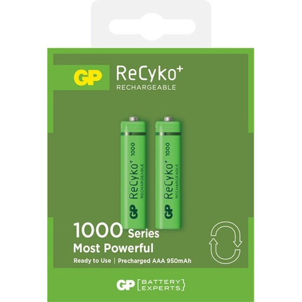 Аккумулятор GP Recyko+ AAA 1000mAh (100AAAHCE-2GBE2)