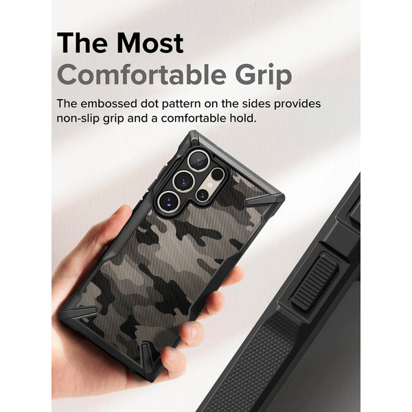 Чехол Ringke FUSION X для Galaxy S24 Ultra CAMO BLACK