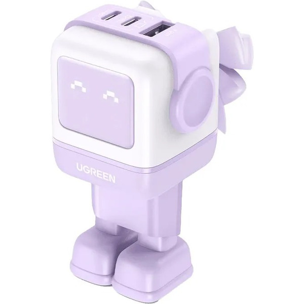 Сетевое зарядное устройство UGREEN Nexode Robot GaN Tech 65W, CD361-35291 Purple