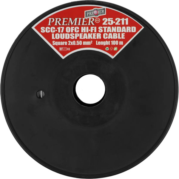 Кабель акустический Premier SCC-17 BC 25-211 100 (100м, прозрачный)