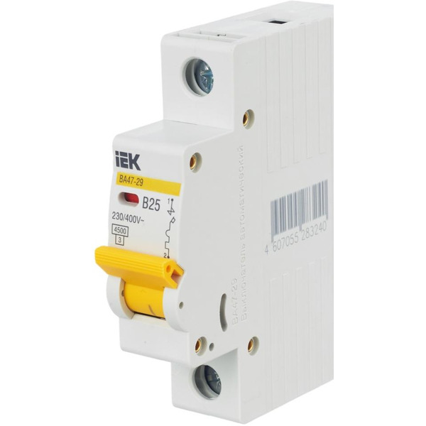 Выключатель автоматический IEK ВА47-29 1Р 25А 4.5кА В MVA20-1-025-B