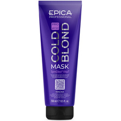 Маска Epica Professional для нейтрализации тёплых оттенков Cold Blond, 250 мл
