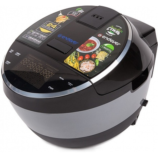 Мультиварка Endever Vita 100 (черный/сталь)