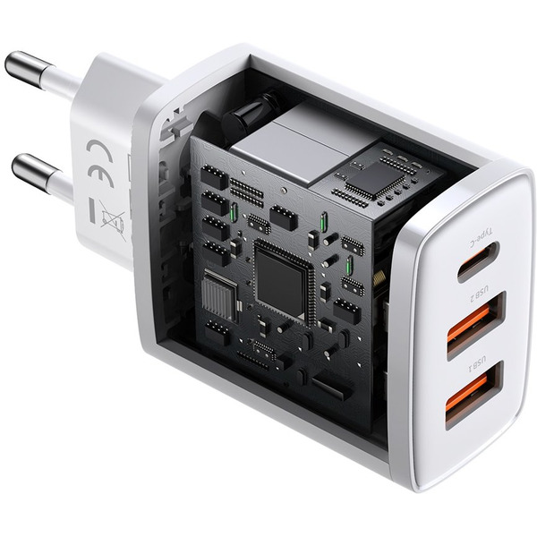 Сетевое зарядное Baseus Compact Quick Charger 2U+C 30W CCXJ-E02