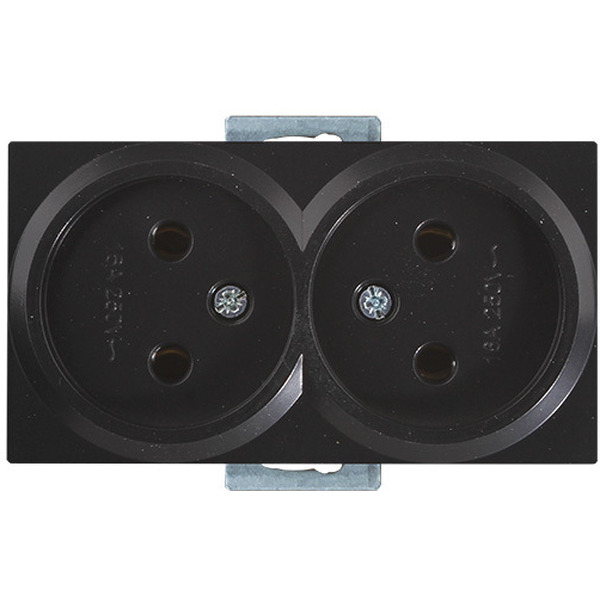 Розетка Mutlusan Rita 2200-203-0284 (черный мат)