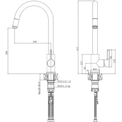 Смеситель Voda Vessel VSL519B