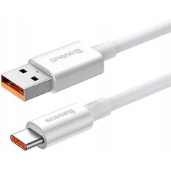 Кабель Baseus Superior Series Fast Charging USB Type-A - USB Type-C (1 м, белый)