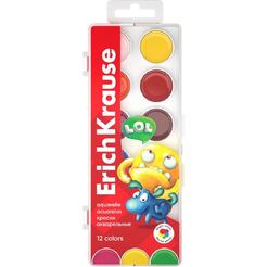 Краски акварельные Erich Krause Jolly Friends 61366 (12 цв)