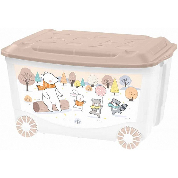 Ящик для игрушек Бытпласт Econova 43138093251 (бежевый)
