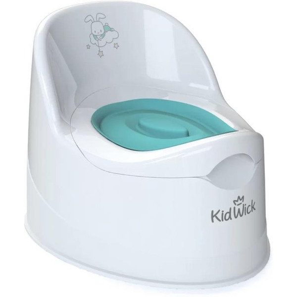 Детский горшок Kidwick Гранд KW050102 (белый/бирюзовый)