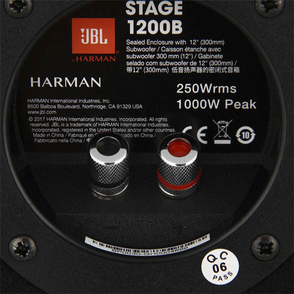 Автомобильный сабвуфер JBL STAGE 1200B