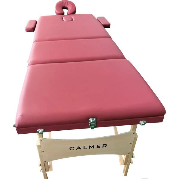 Массажный стол Calmer Bamboo Three 70 (красный)