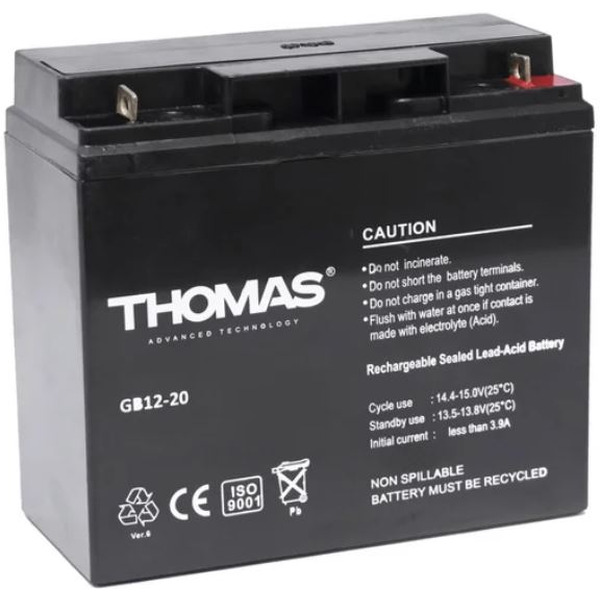 Аккумулятор для ИБП Thomas GB 12-20 Ah