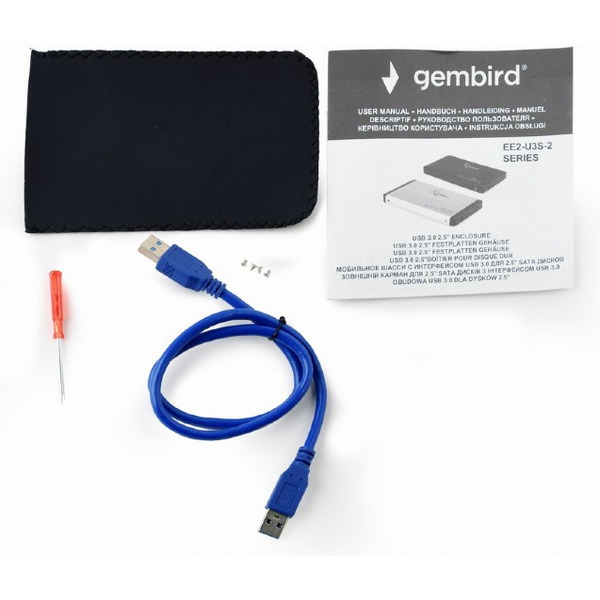 Бокс для жесткого диска Gembird EE2-U3S-2-B