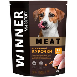 Сухой корм для собак Мираторг Meat из ароматной курочки для взрослых собак мелких пород 500 г