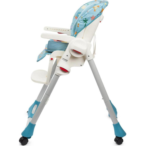 Стульчик для кормления Chicco new POLLY 2 В 1 SEA DREAMS 4 колесика