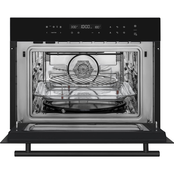 Встраиваемый компактный духовой шкаф Weissgauff OE 446 Black Edition