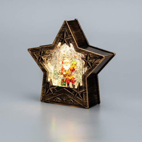 Светильник декоративный с эффектом снегопада и подсветкой NEON-NIGHT Звезда 501-182