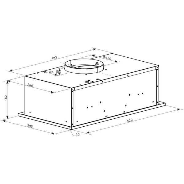 Вытяжка WEISSGAUFF BOX 600 PB IX