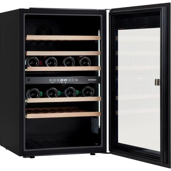 Винный шкаф Hyundai HBWC 0865 DCT (чёрный)