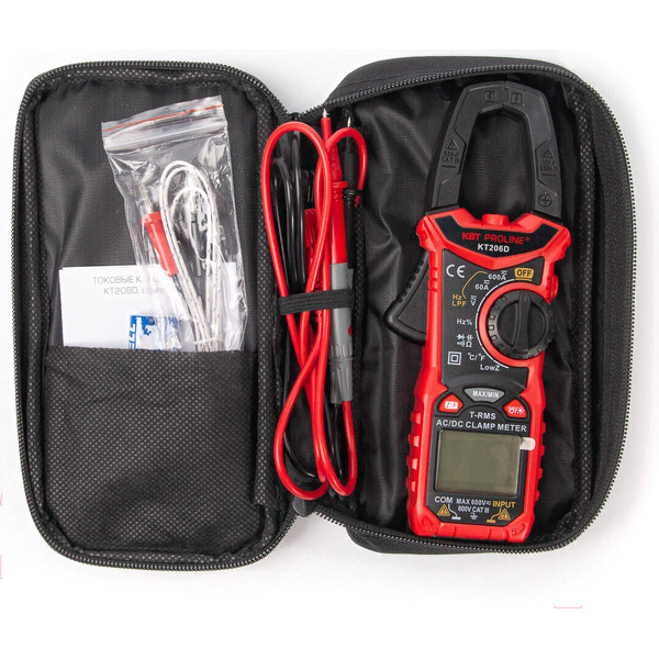 Токовые клещи цифровые КВТ PROLINE KT 206D 80753