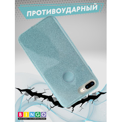 Бампер Bingo Shine для APPLE iPhone 8 Plus (голубой)